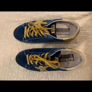 Golden Goose Blue Velvet Sneakers size 41